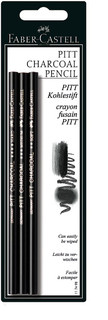 Faber-Castell Набор угольных карандашей Pitt 3 шт