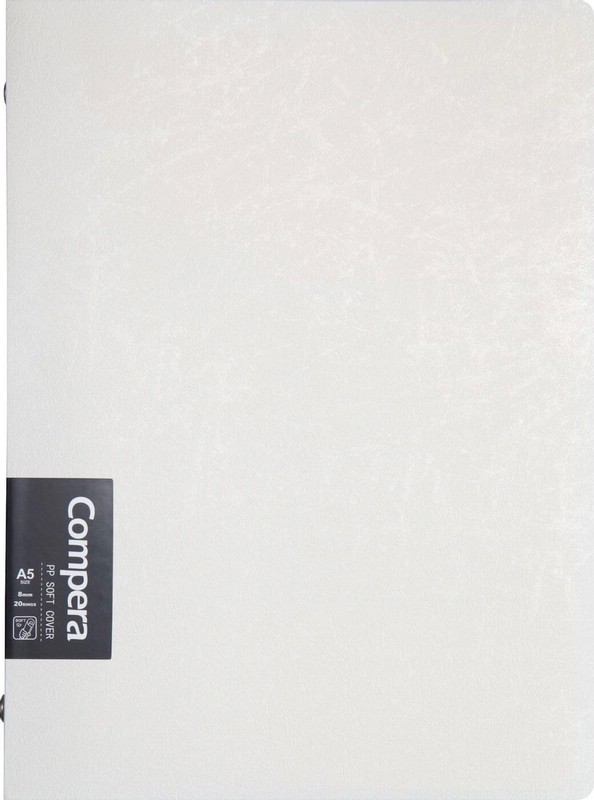 Тетрадь со сменным блоком Compera Original, на кольцах, в линейку, A5, 50 листов, белый