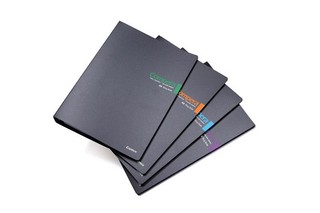 Тетрадь на кольцах Compera Bond А5, 30 л, линейка, черный/фиолетовый  1