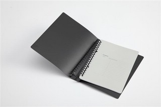 Тетрадь на кольцах Compera Bond А5, 30 л, линейка, черный/фиолетовый  2