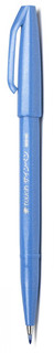 Pentel Маркер-кисть Brush Sign Pen цвет чернил голубой