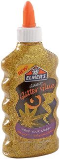 Клей-глиттер Elmer's Glitter glue 177 мл, золотой 2