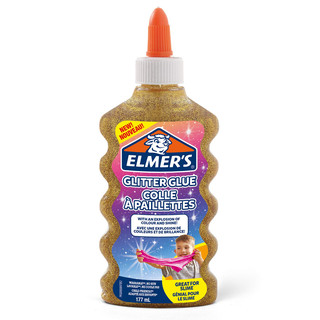 Клей-глиттер Elmer's Glitter glue 177 мл, золотой 1