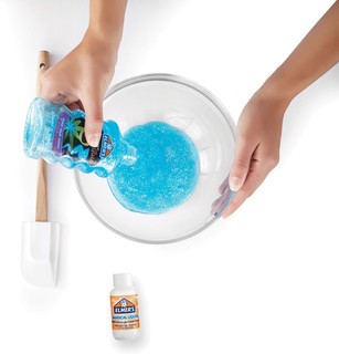 Клей-глиттер Elmer's Glitter glue 177 мл, голубой 3