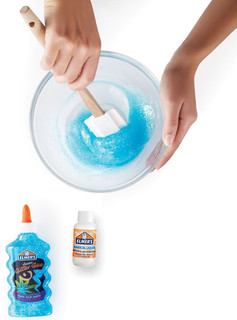 Клей-глиттер Elmer's Glitter glue 177 мл, голубой 5