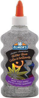 Клей для слаймов 177 мл Elmers, с блестками, серебристый 1