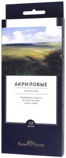 Краски акриловые 'Premium' 12 цветов по 12 мл (70-0013)