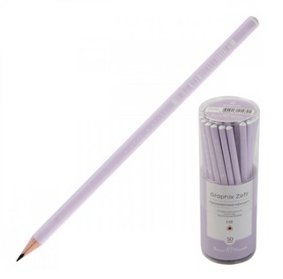 Карандаш ч/г GraphixZefir нежно-сиреневый, трехгранный, mediu...