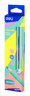 Карандаш пластиковый Deli Macaron HB без ластика 3