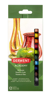 Набор масляной пастели 'Academy Oil Pastels', 12 цветов Derwent, цвет мультиколор