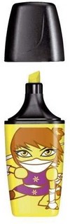 Текстовыделитель Stabilo BOSS MINI Heroes, желтый