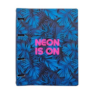Тетрадь "Neon tropics" 120 л, клетка, кольцевой механизм, пер...