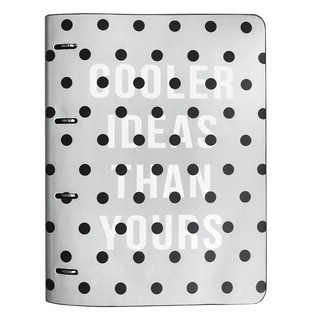 Тетрадь "Dots, серый" А4, 120 листов, клетка, на кольцах (N1824)