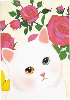 Блокнот Kawaii Factory 'Белая кошечка', 24 листа