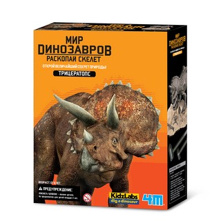 Раскопай скелет. Трицератопс. Конструктор 4M 1