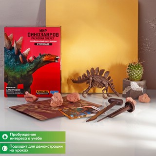 Раскопай скелет. Стегозавр. Конструктор 4M 10