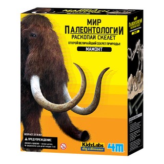 Раскопай скелет. Мамонт. Конструктор 4M 1