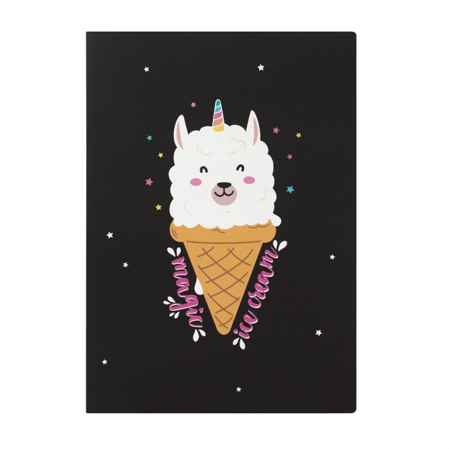 Тетрадь в розовую клетку А4 'Magic ice cream'