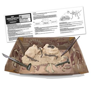 Раскопай скелет. Велоцираптор. Конструктор 4M 3