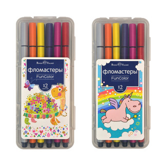 Фломастеры 'Fun Color', 12 цветов