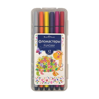 Фломастеры 'Fun Color', 12 цветов 6