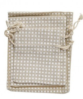 Подарочные мешочки, 3 штуки Hobby Time, цвет бежевый