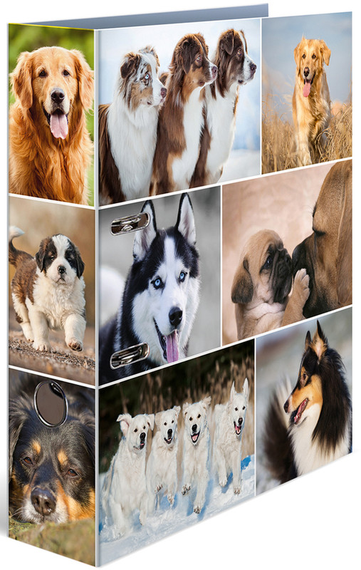 Папка-регистратор Herma с арочным механизмом Собаки, А4, 70 мм