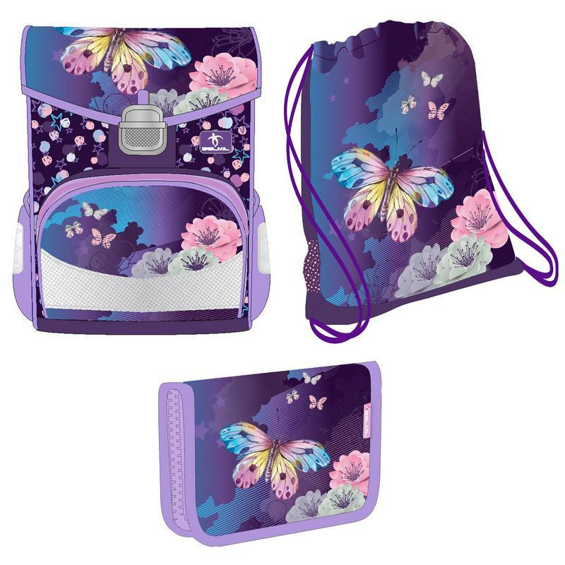 Ранец Belmil Click My Butterfly с наполнением