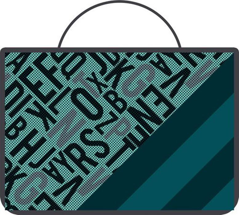 BG Папка школьная Matrix А4 1 отделение с ручками на молнии