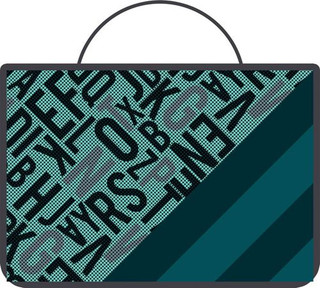 BG Папка школьная Matrix А4 1 отделение с ручками на молнии