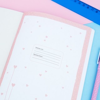 Тетрадь в розовую клетку А5 'А руки вымыл' 3