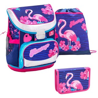 Ранец Belmil Mini Fit 'Flamingo' с наполнением (мешок для обу...