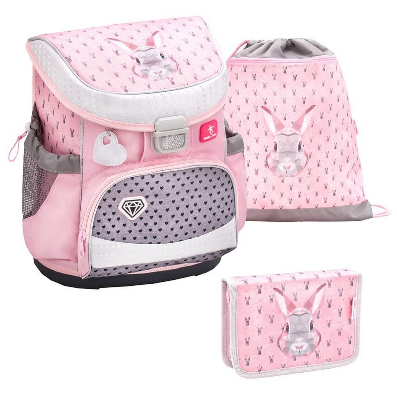 Ранец Belmil Mini Fit Bunny с наполнением (мешок для обуви + пенал)