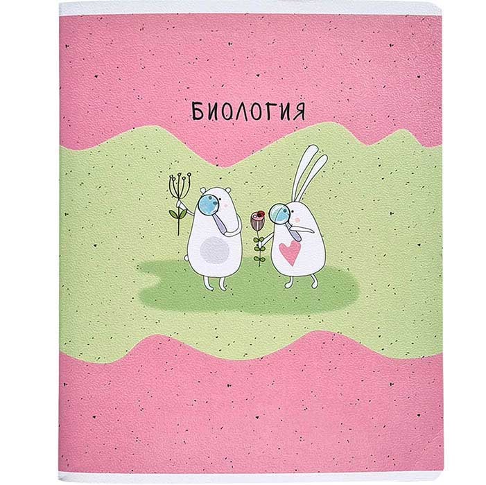 Тетрадь по биологии 'Bunny' А5, 48 л, клетка, мягкая обложка, на скрепке, Be Smart