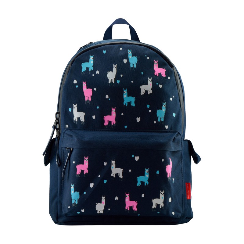 Рюкзак BrunoVisconti «СКАЗОЧНАЯ ЛАМА», молодежный синий