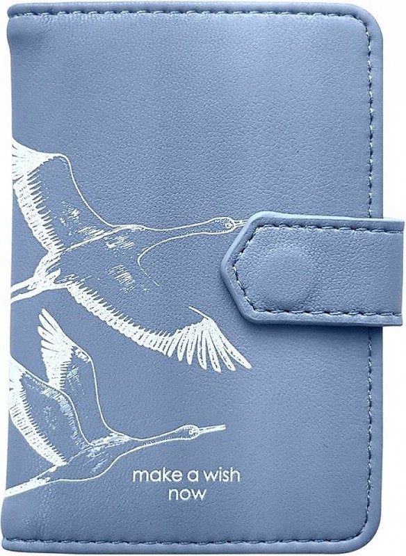 Визитница на 1 окно 77х105 мм 'Wish' (IVZ059/blue)