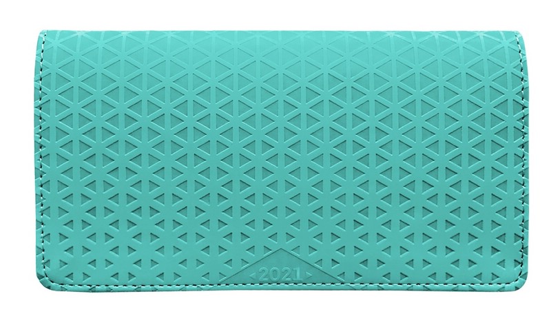 Еженедельник Infolio Geometric датированный на 2021 г, 64 л, 160х90 мм, голубой