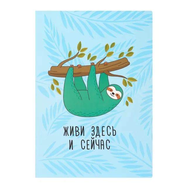 Тетрадь в розовую клетку А4 'Живи'