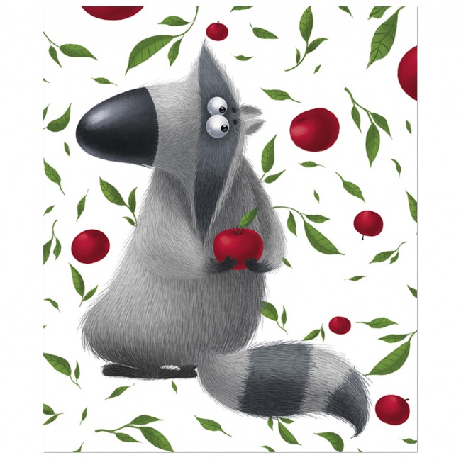 Тетрадь общая 48л, 'Енотики' боком