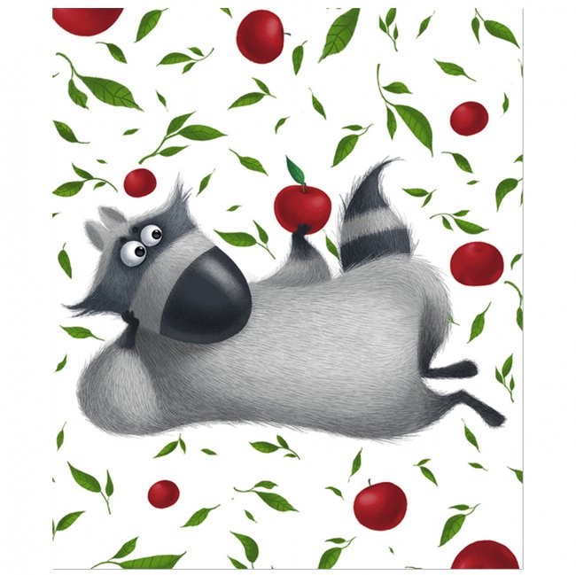 Тетрадь общая 48л, 'Енотики' на боку