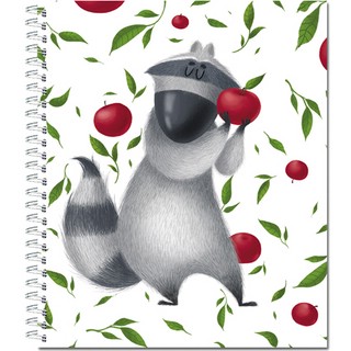 Тетрадь общая 96л на пружинке, 'Енотики' спереди 1