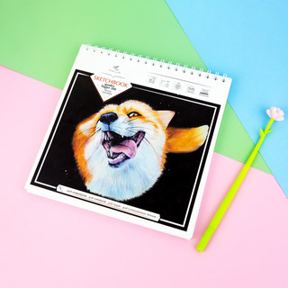 Блокнот-скетчбук 50л, 'Лиса', артикул  4