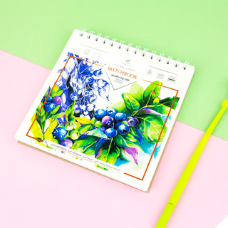 Блокнот-скетчбук 50л, 'Черника', артикул  4