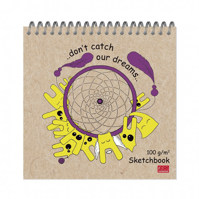 Блокнот-скетчбук 60л, 'Quardo mini' ловец снов, артикул 