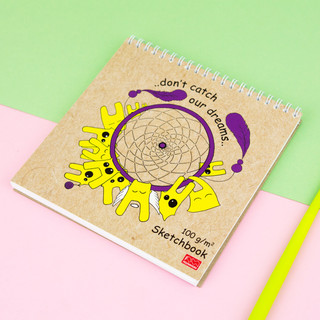 Блокнот-скетчбук 60л, 'Quardo mini' ловец снов, артикул  4