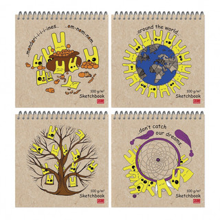 Блокнот-скетчбук 60л, 'Quardo mini' ловец снов, артикул  5