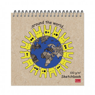 Блокнот-скетчбук 60л, 'Quardo mini' планета, артикул  1