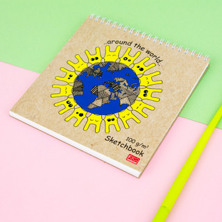 Блокнот-скетчбук 60л, 'Quardo mini' планета, артикул  4