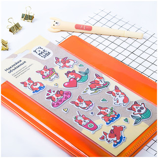 Наклейки объемные 'Corgi', 10x19 см MESHU