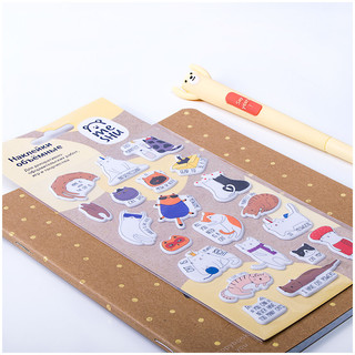 Наклейки объемные 'Meow', 10x19 см MESHU, цвет разноцветный 1